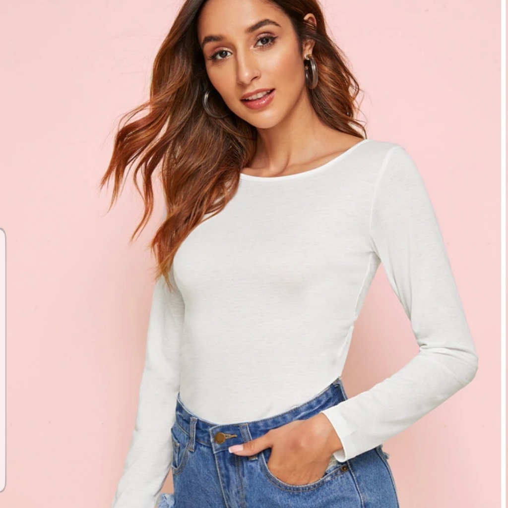 Solid Laced Up Back Tee